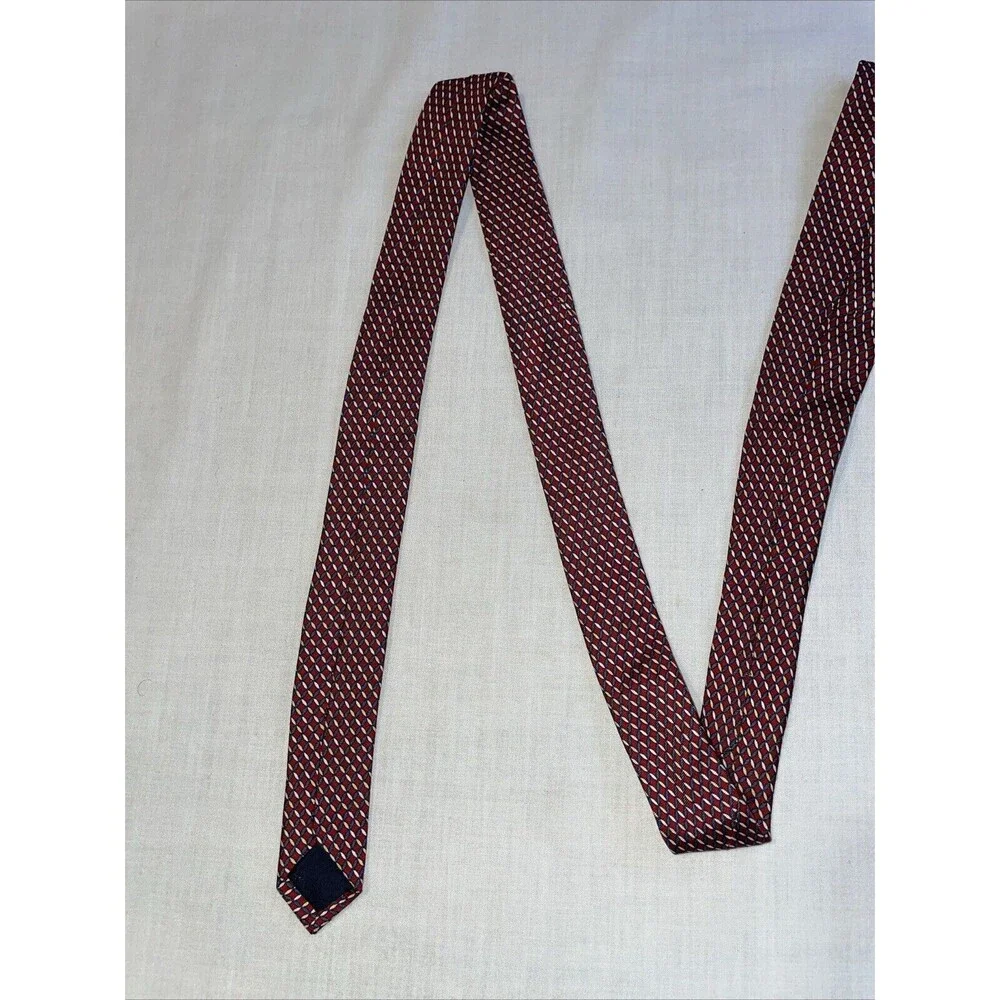 Brooks Brothers Makers Men’s Dress Tie Size 57” Red Striped Silk Business Formal